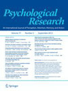 PSYCHOLOGICAL RESEARCH-PSYCHOLOGISCHE FORSCHUNG封面